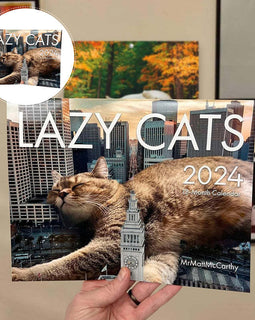 Cat Paper Calendar 2024