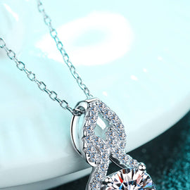 Carat Moissanite Pendant Necklace